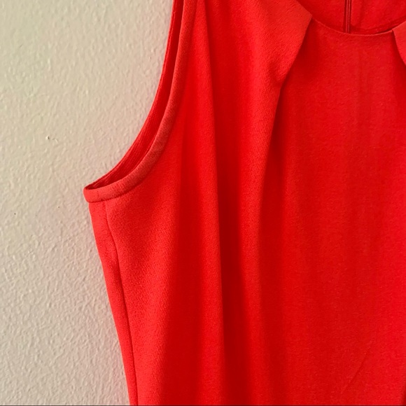 | ophelia red & burgundy color block dress | - Picture 7 of 15